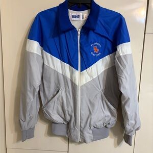 90’s Gators Jacket Blue & Gray Windbreaker Water Repellant